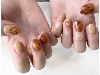 08ネイル(08 nail&school)/ぷっくりべっ甲☆