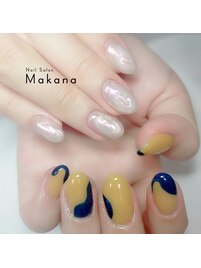 ツヤツヤぷっくりミラーアシメ