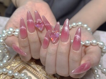 モアネイル 新宿/マグネットネイル/持ち込み/新宿