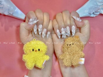 レアネイル 渋谷店(Le’a nail)/レース花アート