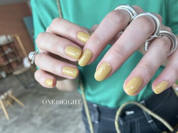 ワンエイト 長野市店(ONE 18 EIGHT)の写真/【パラジェル認定サロン/パラジェル専門店】美フォルム×艶感★上品な大人シンプルネイルをご提案♪