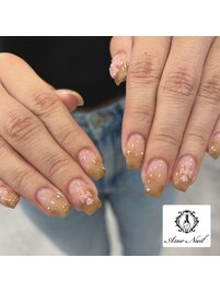 クロムネイル　ニュアンスネイル