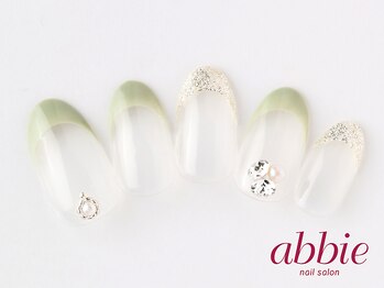 ネイルサロンアビー 北千住店(abbie)/2色フレンチ ¥11374