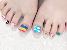 トイロ(toiro)/【フット持ち込み】手書きネイル