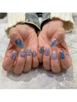 ネイルアヴァンス イオンモール和歌山店(Nail AVANCE．)/水色ネイル
