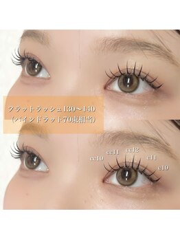 ナナ パラジェル フィルイン マツゲパーマ パリジェンヌ(NANA)/《EYE》フラットラッシュ130本