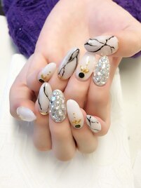 大理石ネイル