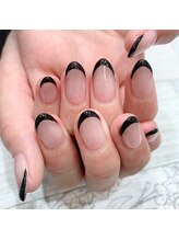 エトワール 御器所店(Etoile)/黒フレンチネイル