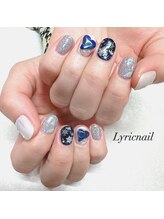 リリックネイル 本八幡店(LyricNail)/ハート×雪の結晶冬ネイル