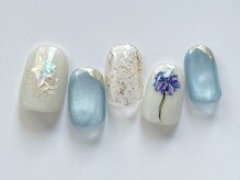 ユノ フィオーレ(Juno fiore)/お花×マグネットネイル