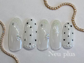 定額￥7300　ドットネイル