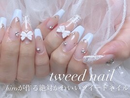 絶対かわいいツイードネイル