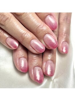 ピンク×ラメグラ