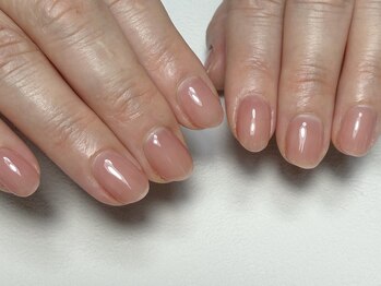 アムネイル(am.nail)/すけすけちゅるんなピンクネイル