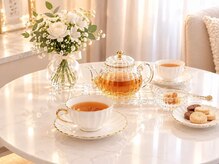 吉祥天の雰囲気（施術後は温かいお茶で、ほっと一息）