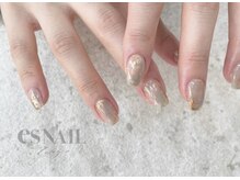 エスネイル 新宿西口店(es NAIL)/大人可愛いニュアンスデザイン