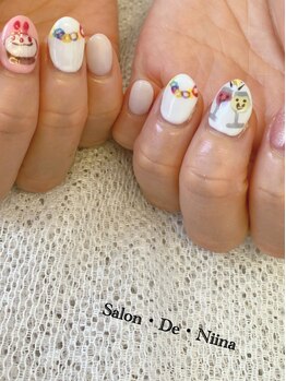 サロンドニーナ(Salon De Niina)の写真/【フィルイン・パラジェル導入店】選べるデザイン定額コースやオーダーカスタムネイルあり◎