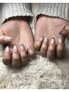 ぷっくりドットにフレンチ