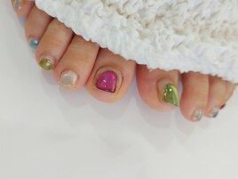 多色マグネットネイル♪