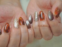 ネイルローズ(NAIL Rose)/べっこう　マーブル　マグネット