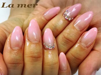 ラメール(La mer)/シンプル★カラグラネイ★6600円