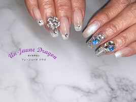 【自爪ネイル】キラキラネイル