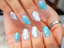 プールヴー☆オングル/冬のフラワーネイル