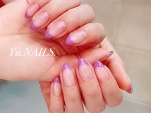 ユーネイルズ 恵比寿(Yu.NAILS.)/選べる！オーロラフレンチネイル