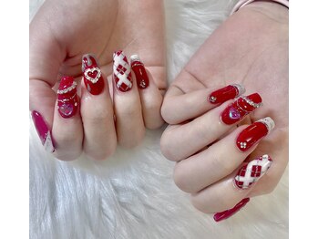 キレイエ ネイルズ(KIREIE NAILS)/レッドネイル