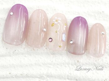 ラグジュアリーネイルズ カワグチ(Luxury Nails Kawaguchi)/うるツヤ*グラデビジューNail