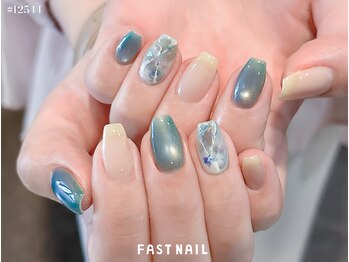 ファストネイル マルイファミリー溝口店(FAST NAIL)/*先着*ブルーマグネット×大理石