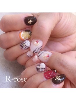 アールローズ(R-rose)/バレンタインネイル ¥10054