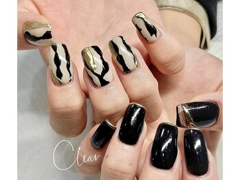 クリア(Clear)/トレンドブラックデザイン▲