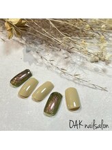 オーク アイラッシュアンドネイル たまプラーザ(OAK)/ニュアンスアート付ワンカラー