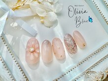 オリビアブルー(Olivia Blue)/シンプルぷっくりフラワー