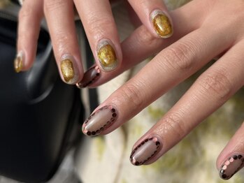 ジュイール ネイル 千葉店(Jouir nail)/個性派な左右非対称