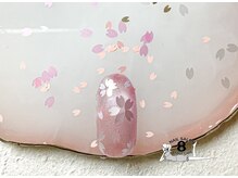 ネイルエイト 新百合ヶ丘(nail8)/桜ホログラム＊サイズ感比べ♪