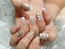 アイネイルズ 渋谷店(I nails)/千鳥フレンチ￥11500[渋谷]
