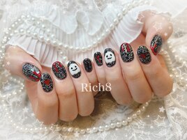 おばけのハロウィンネイル
