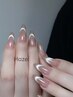 【hand】マグネットグラテ&マグネットフレンチ＋指定ストーン4粒
