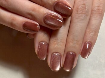 フィルネイル(fil nail)の写真/光のニュアンスが楽しいマグネットネイル初回¥5000!ほんのり柔らかな色味が◎初めての方も取り入れやすい♪