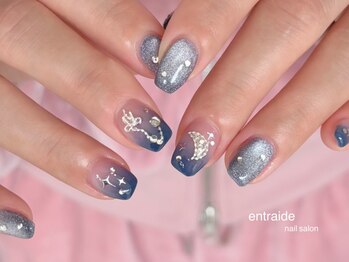 アントレッド(entraide)の写真/持込デザインやお任せデザインも自由に楽しめるのはつけ放題メニューならでは♪