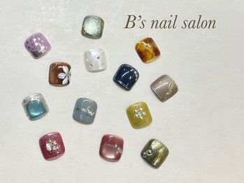 ビーズネイル バイブレス イオンタウン泉大沢店(B's Nail by.BLESS)/親指2本アート♪