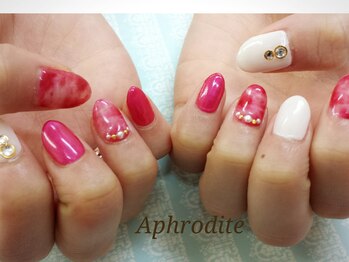 アフロディーテ(Aphrodite)/ピンクタイダイネイル☆