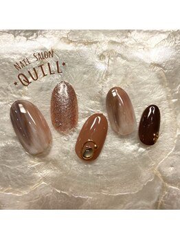 ネイルサロン クイル(QUILL)/2月ブラウン2