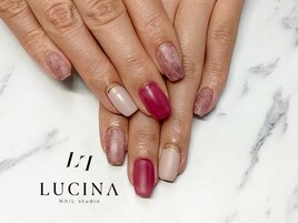 C-948 春色ピンクマットネイル