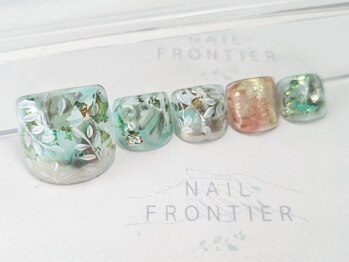 ネイルフロンティア 吉祥寺(NAIL FRONTIER)/手描きリーフフット11980円