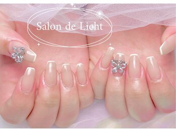 サロン ド リヒト(SALON DE LICHT)/ワンカラー＋先端ライン＋蝶々P