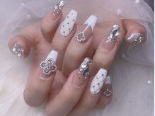 スノーネイルサロン 新宿店(Snow nail salon)/キルティングクローバーストーン