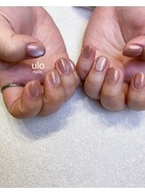 ウロネイルズ(ulo nails)/きれいな夕陽色マグネットネイル